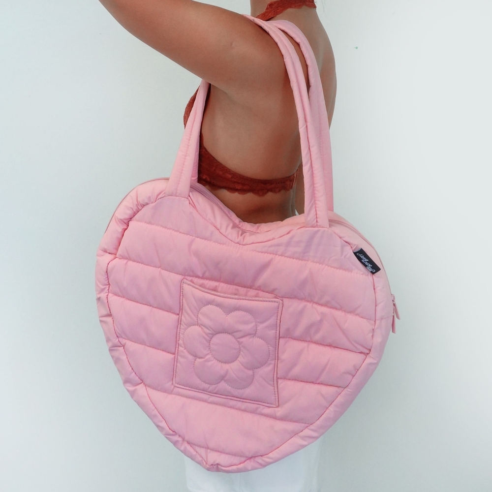 *RESERVED* Have A Nice Day Puff Heart Tote